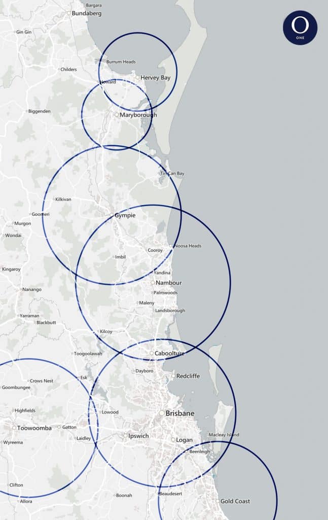 One Solar Australia Queensland Service Areas